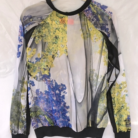 CLOVER CANYON Space Garden Chiffon Top - Picture 3 of 14